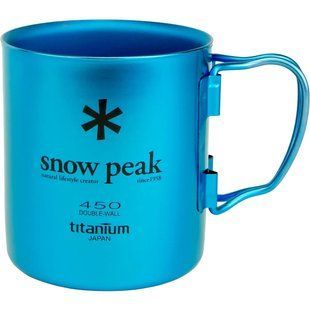 Термокружка Snow Peak MG-053BL-US Ti-Double 450ml