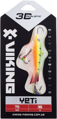 Балансир Viking Fishing Yeti Ice Jig 75mm 36.0g #04 Fire Perch