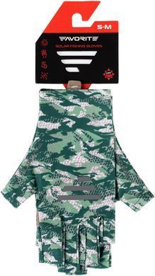 Рукавички Favorite Solar Fishing Gloves 5 Cut S/M ц:green