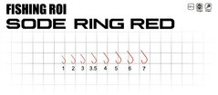 Крючок Fishing ROI Sode-Ring Red №3 (ушко) 14шт.
