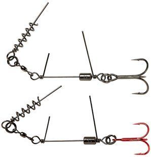 Оснастка Savage Gear SS Corkscrew Stinger 3G 1X #1 35kg Red + BN (2 шт / уп)
