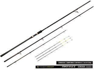 Вудилище фідер. Feeder Concept DISTANCE BLACK 100 100/4.20 (1х1,5oz;1x2oz;1x2,5oz)