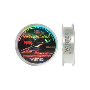01210 Волосінь KING FISHER 0,25мм біла (100м)