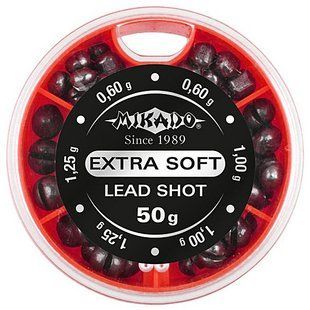 Грузки дріб Mikado Extra Soft Lead Shot OMS-MB-70 набір 70гр.