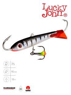 Балансир Lucky John CLASSIC 9 з тр. 85мм/12HRT блістер