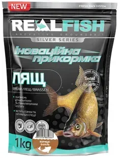 Прикормка Real Fish Silver Series Лещ Корица-ваниль 1kg