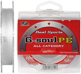 Шнур YGK Real Sports G-Soul PE 150m (белый) #0.4/0.104mm 6lb
