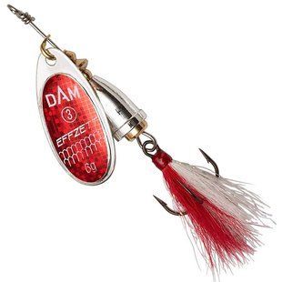 Блешня-обертова DAM Effzett Executor з борідкою 3гр (reflex red)