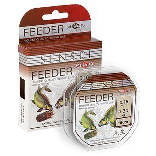 Леска Mikado Sensei Feeder 150м 0,30мм 11,1кг (черный)