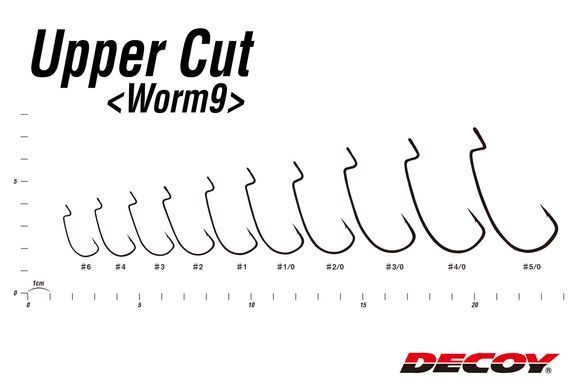 Гачок Decoy Worm9 Upper Cut #3/0 (7 шт/уп)