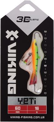 Балансир Viking Fishing Yeti Ice Jig 60mm 16.0g #04 Fire Perch
