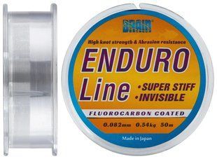 Леска Brain Enduro 50 m 0,082 mm #0.25, 0.54 kg, 1.2 lb, ц.: smoke