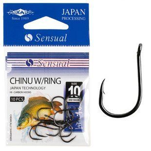 Гачок Mikado Sensual Chinu № 4 (вушко) 10шт. (black nickel)