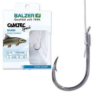 Гачок з повідцем Balzer Camtec Barbel hook №8 10шт.