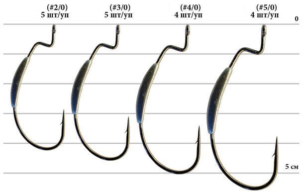 Крючок офсетный Decoy Worm102 S-Switcher 3/0, 5 шт/уп