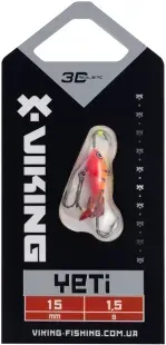 Балансир Viking Fishing Yeti Ice Jig 15mm 1.5g #15 Pink Moon