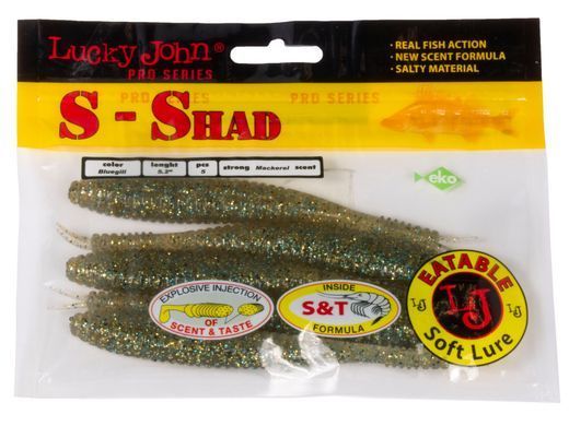 Черви съедобные LJ Pro Series S-SHAD 5.2in (13.20)/T46 5шт.