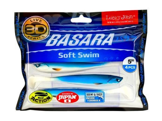 Віброхвіст силікон. BASARA SOFT SWIM 3D LJ Pro Series 5 "/ PG12 *4
