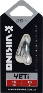 Балансир Viking Fishing Yeti Ice Jig 15mm 1.5g #03 Light Blue Glam