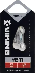 Балансир Viking Fishing Yeti Ice Jig 15mm 1.5g #11 Anchovy
