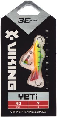 Балансир Viking Fishing Yeti Ice Jig 40mm 7.0g #04 Fire Perch