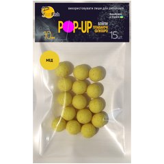 Бойли Плаваючі Флюоро SunFish Pop-Up Мед 10mm 15шт (SF201692)