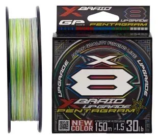 Шнур YGK X-Braid Upgrade X8 Pentagram 200m #0.8/0.148mm 16lb/7.3kg