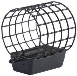 Кормушка Brain фидерная M 5x14 ячеек крашенная (ц.:черный) 60g