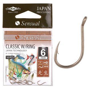 Крючок Mikado Sensual Classic № 8 (ушко) 10шт. (bronze)