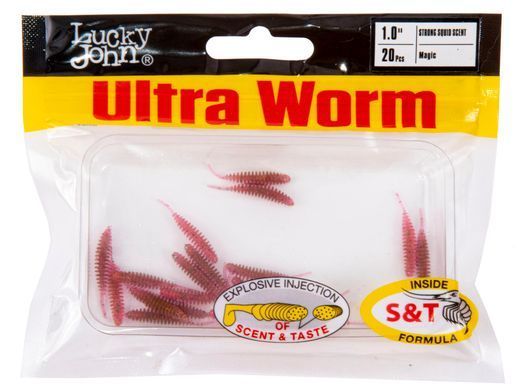 Слаги съедобные искусственные LJ Pro Series ULTRAWORM 1,0in (02.54)/S63 20шт.