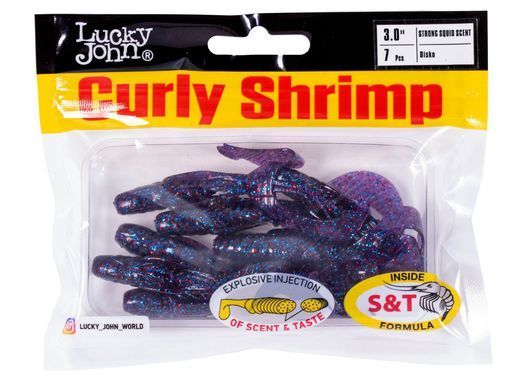 Твістер силікон. CURLY SHRIMP LJ Pro Series 3