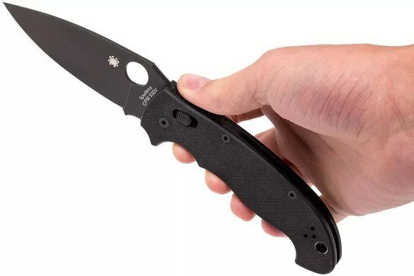 Нож Spyderco Manix 2 XL Black Blade, CPM S30V, G-10 ц:black
