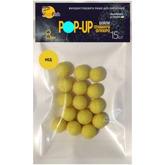 Бойли Плаваючі Флюоро SunFish Pop-Up Мед 8mm 15шт (SF201658)