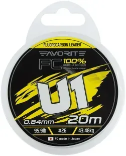 Флюорокарбон Favorite U1 FC 20м #26/0.84mm 95.9lb/43.48kg
