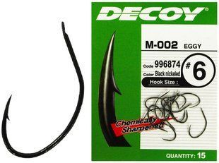 Крючок Decoy M-002 Eggy 10, 15 шт / уп