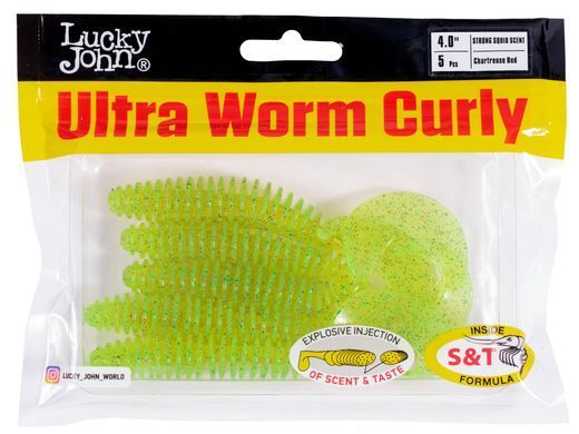 Твістер силікон. ULTRAWORM CURLY LJ Pro Series 4