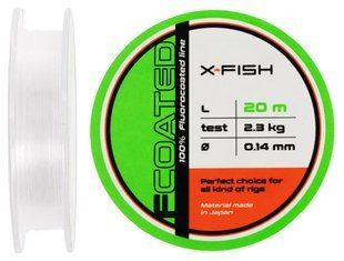 Флюорокарбон X-Fish FCoated 20m 0.14mm 2.3kg