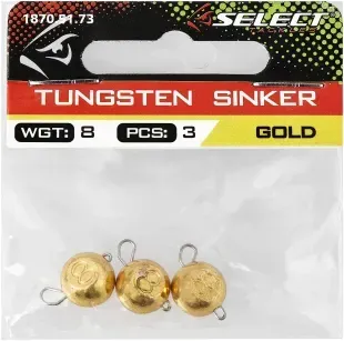Грузило-головка Select вольфрамовая 9.0g ц:золото