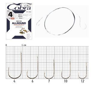 Гачок з повідцем Cobra ALLROUND (сер.CNA102/ 004) *10шт.