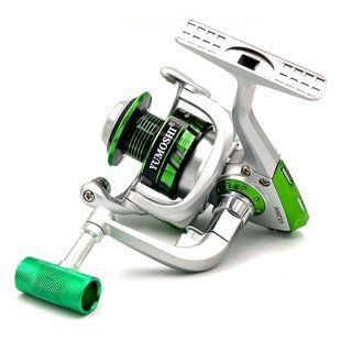 Котушка YUMOSHI GL2000 12п. GREEN метал шпуля 5.5:1