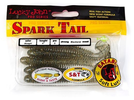 Виброхвосты съедоб. искусст. LJ Pro Series Spark Tail 4,0in (10,10)/T57 5шт.