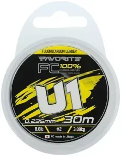 Флюорокарбон Favorite U1 FC 30m #2.0/0.235mm 8.6lb/3.89kg