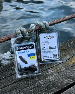 Грузило SHERESPER "Оливка" 10&ndash;50г (5шт) чёрн. в блистере