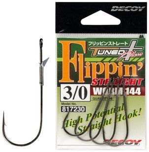 Гачок Decoy Worm144 Flippin Straight #1 (5 шт/уп)