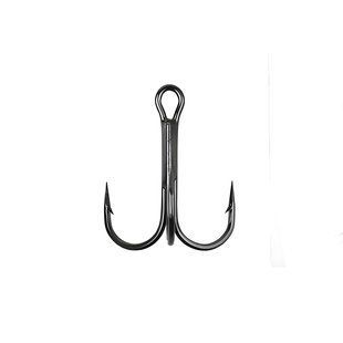 Набір гачків-тройнтаков Mikado Sensual Treble Hook №2/0 &mdash; 4шт. (black nickel)