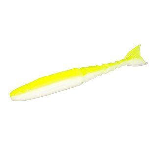 Плавающий силикон ZMAN Chattershad 3.5" 5pc #Chartreuse/White (CSH35-389PK5)
