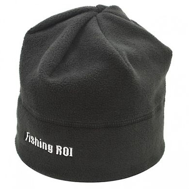 Шапка Fishing ROI флисовая с лого цвет-черная