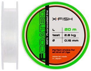 Флюорокарбон X-Fish FCoated 20m 0.16mm 2.8kg