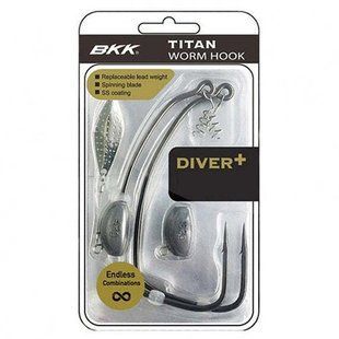Офсетний гачок відвантажений BKK Тitan Diver+ #12/0 (A-EW-9656)