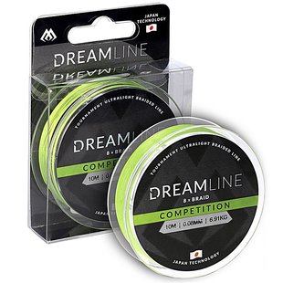 Шнур Mikado Dream Line Competition 10м 0,18мм 18,32кг fluo green